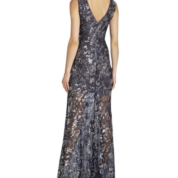 BCBGMAXAZRIA Hanna Sleeveless Sequined Gown Size 0 NWT - Picture 2 of 7
